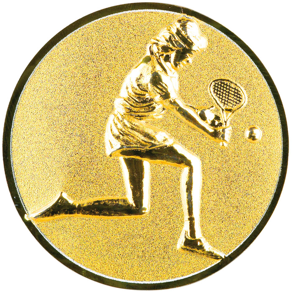 tvarovaný emblém 25mm-tenistka