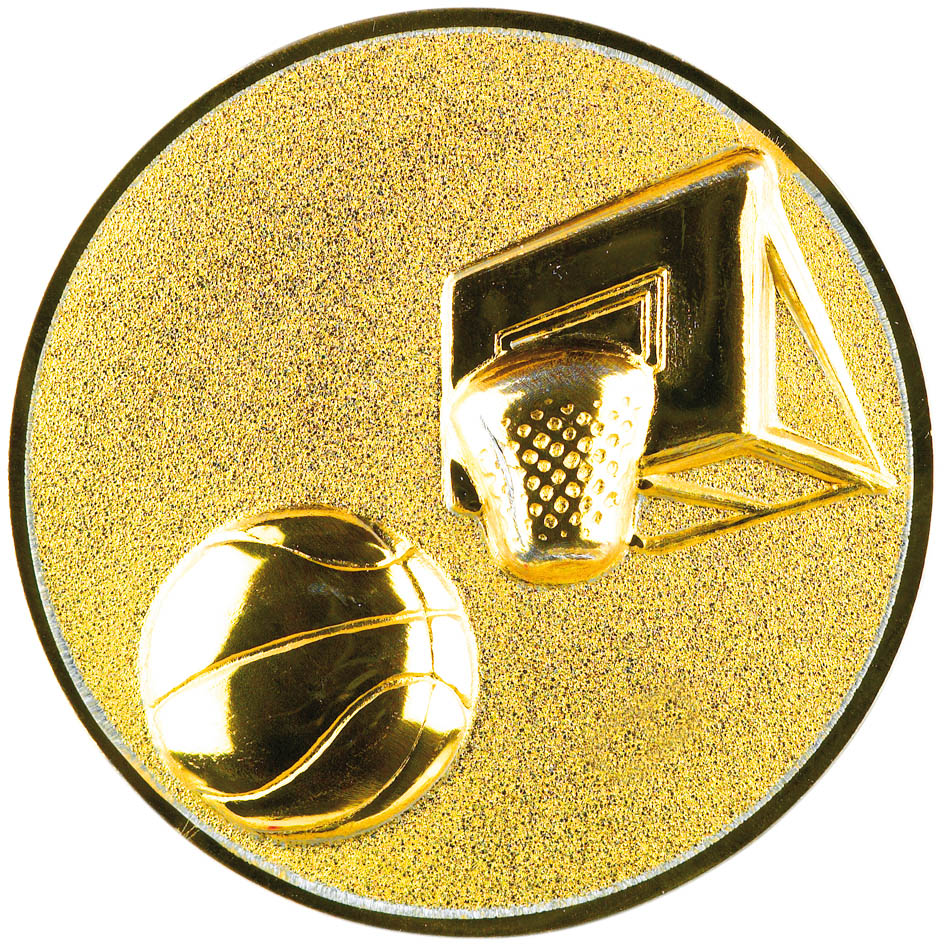 tvarovaný emblém 25mm- kosíková/basket