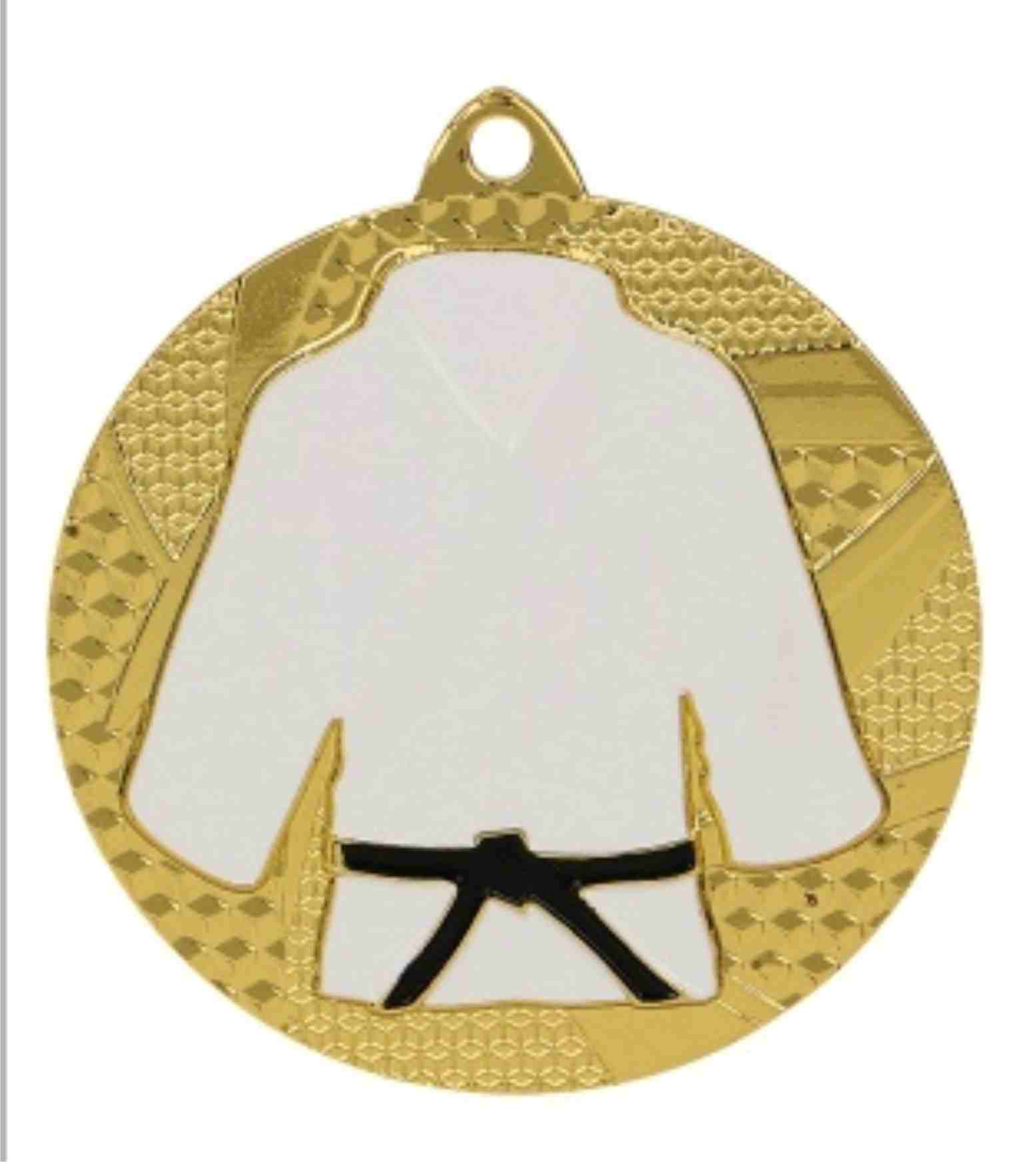 Medaile 50mm zlatá karate, judo 396