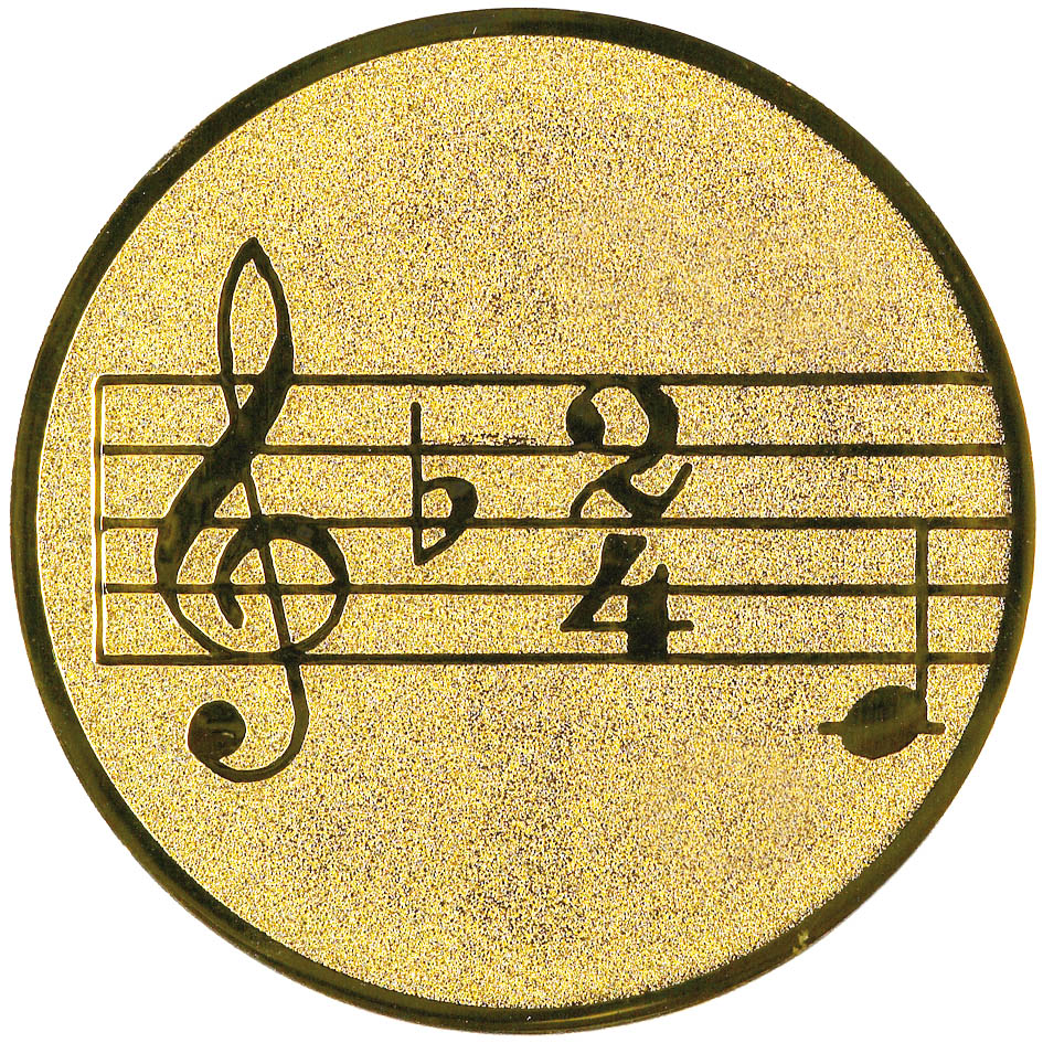 emblém 25mm - hudební noty