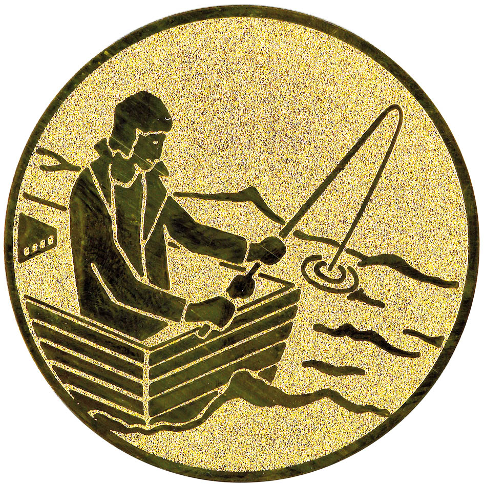 maxi emblém 50mm- rybář