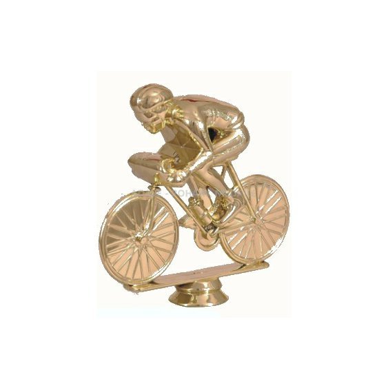zlatá soška cyklista