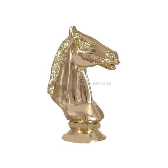 zlatá soška kůň