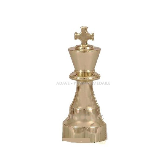 zlatá soška šachový král