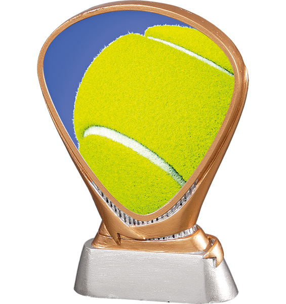 Plaketa zelený tenisový míček 13cm