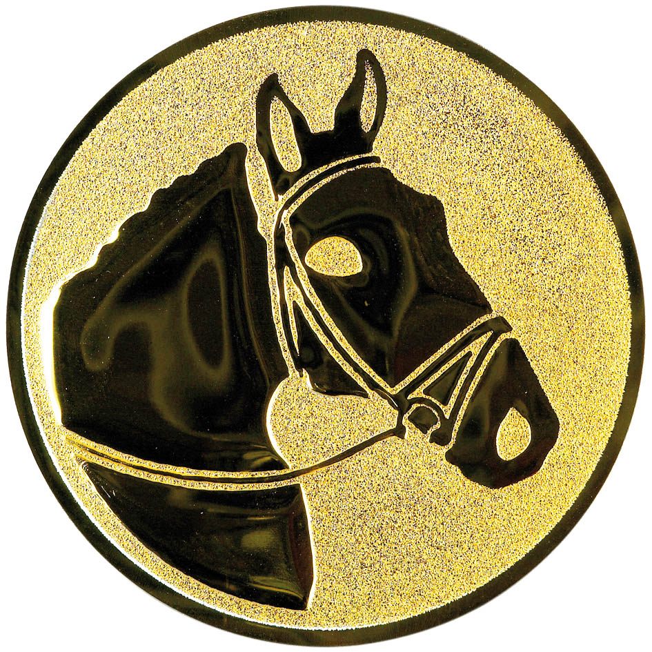 emblém 25mm - hlava koně
