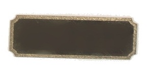 Štítek bronzový 4x1,5cm bez textu