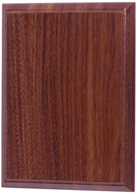 dřevěná deska hnědo-červená 22,5x17,5cm