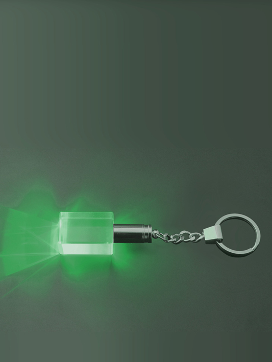 Přívěsek na klíče zelený