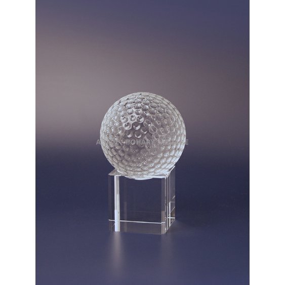 skleněný golfový míč