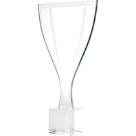 Skleněná trofej 37cm pohár