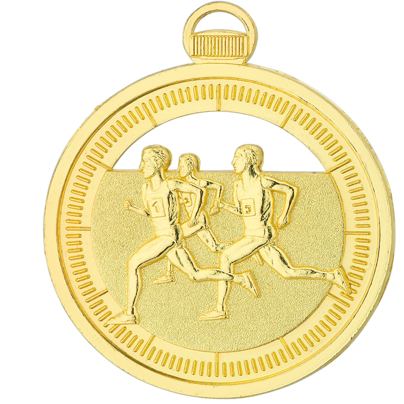 Medaile 50mm zlatá běh