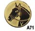emblém 25mm - koňská hlava