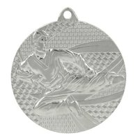 Medaile karatistická stříbrná 50mm m007