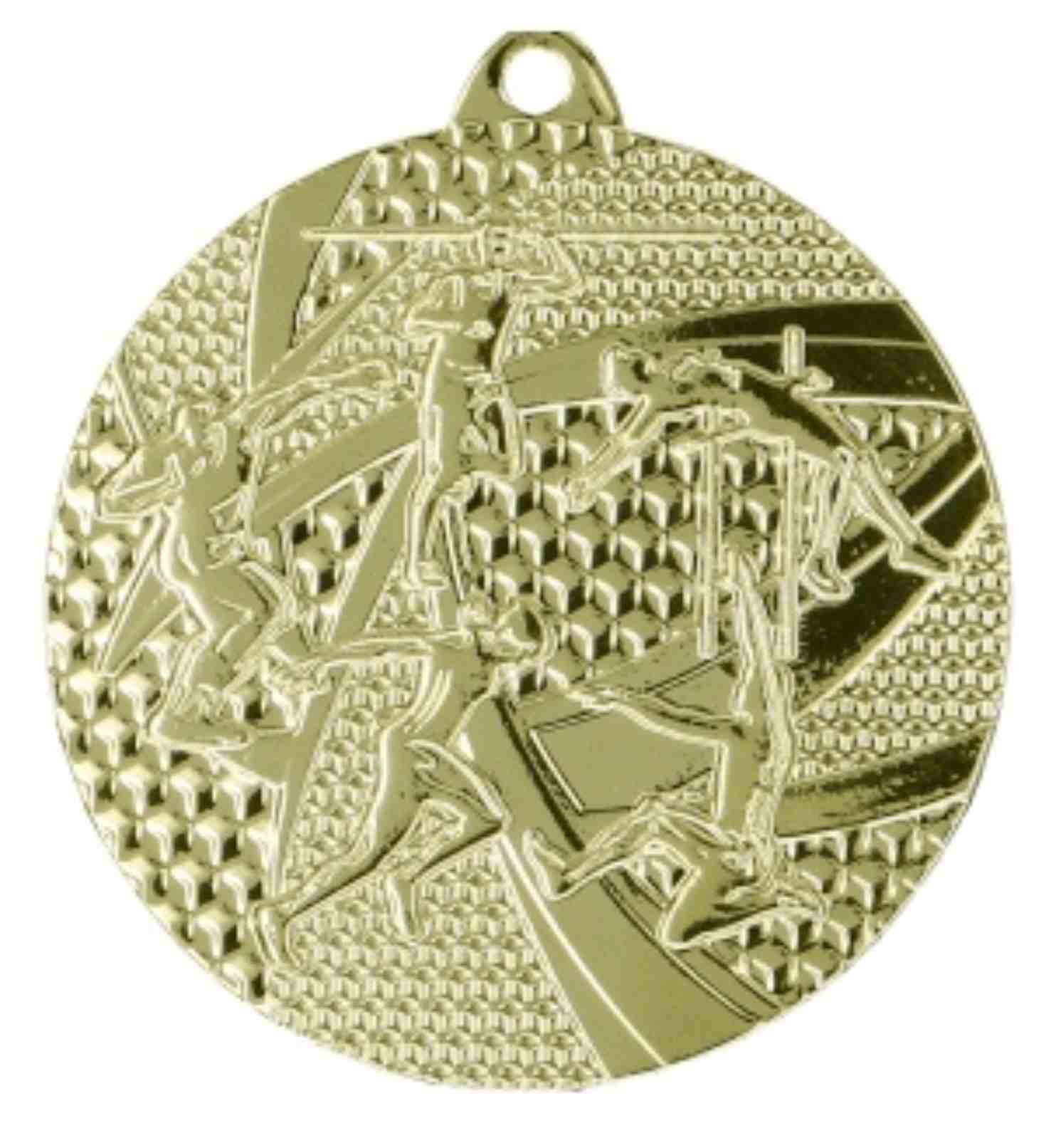 Medaile atletika 50mm zlatá m013