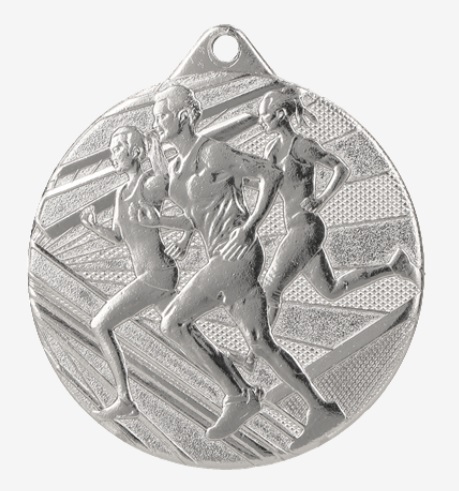 Medaile 50mm m038 stříbrná běh
