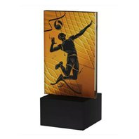 skleněný volejbalista