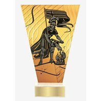 skleněná plaketa hasič adave